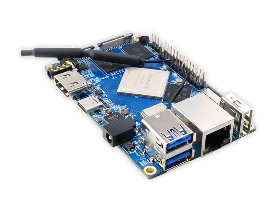 Orange Pi 4 LTS 背面視圖